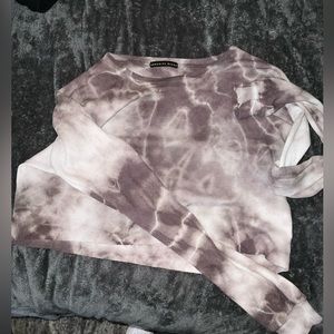 TIE DYE CROPPED LONG SLEEVE